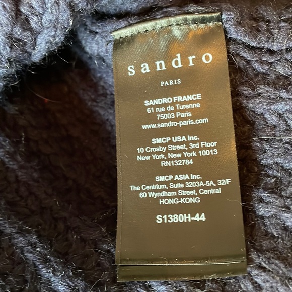 SANDRO chunky cable knit sweater - Picture 7 of 8